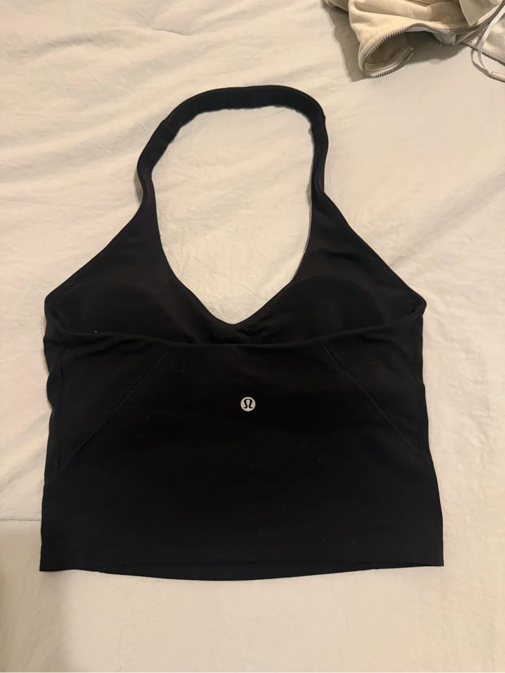 lululemon athletica Black Halter Crop Top